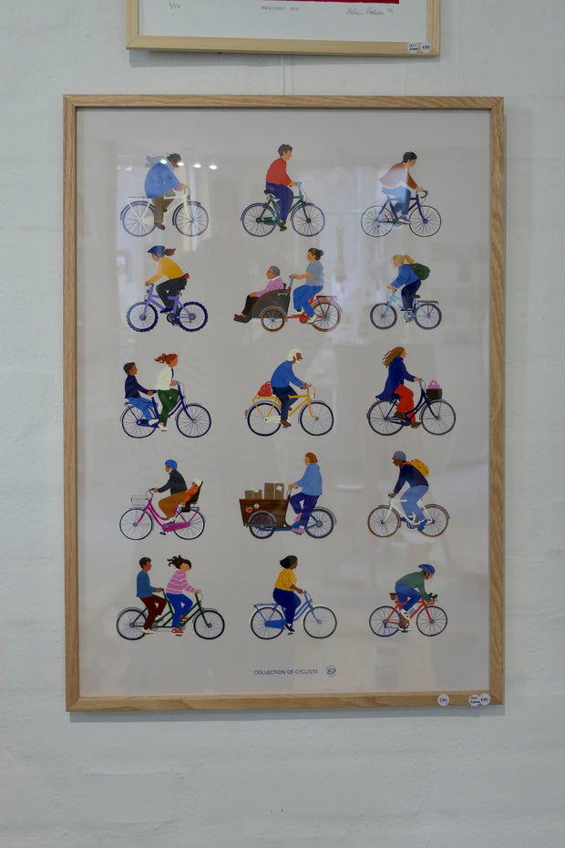 Collection of cyclists | Poster