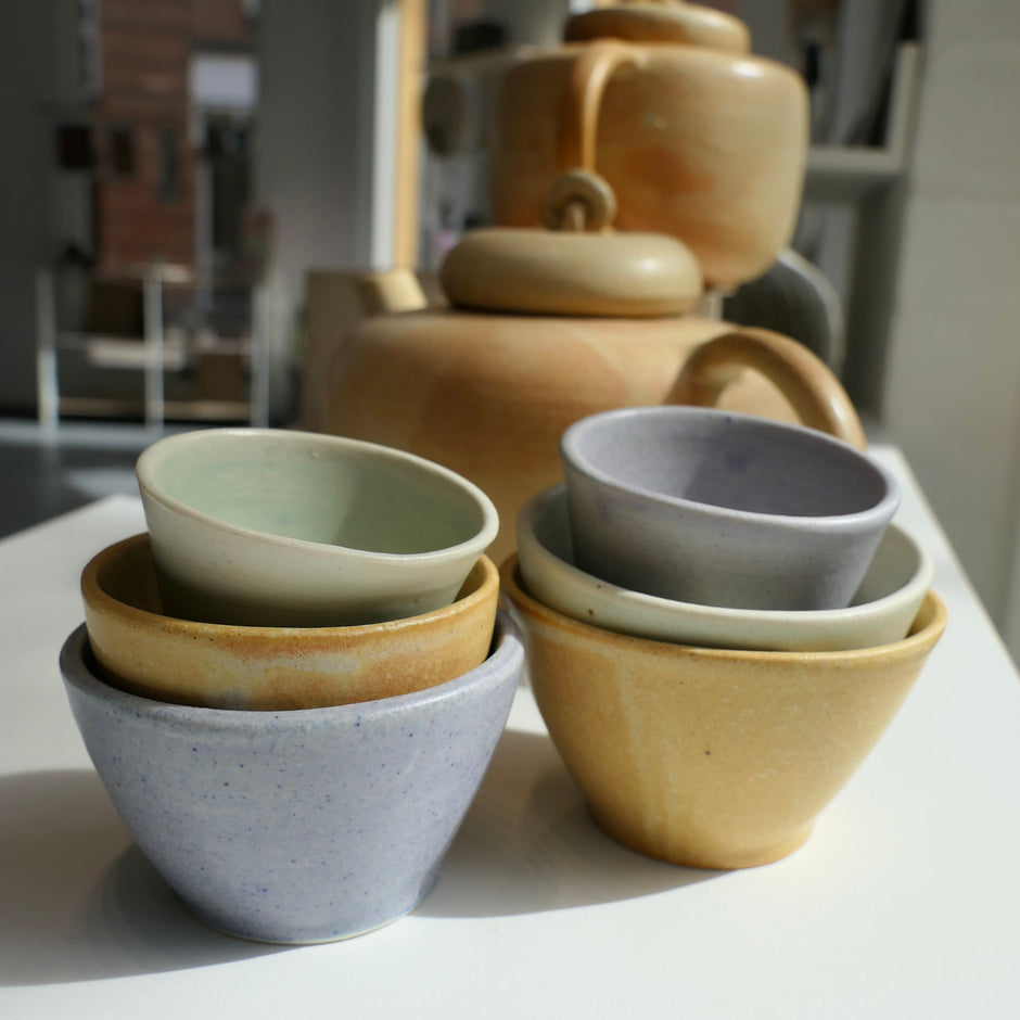 Tiny light purple cups