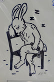 Tired rabbit
