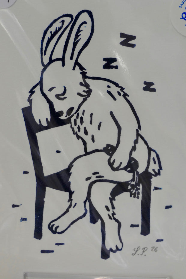 Tired rabbit