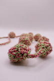 Bicolor crocheted necklace