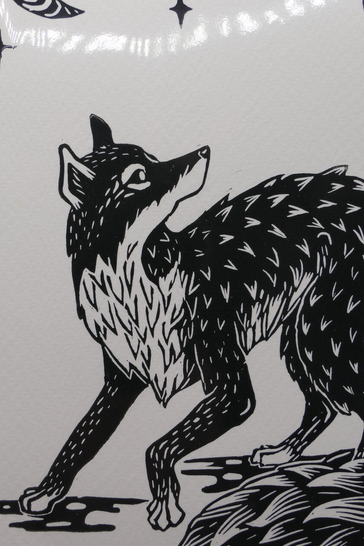 Fox | Linocut print