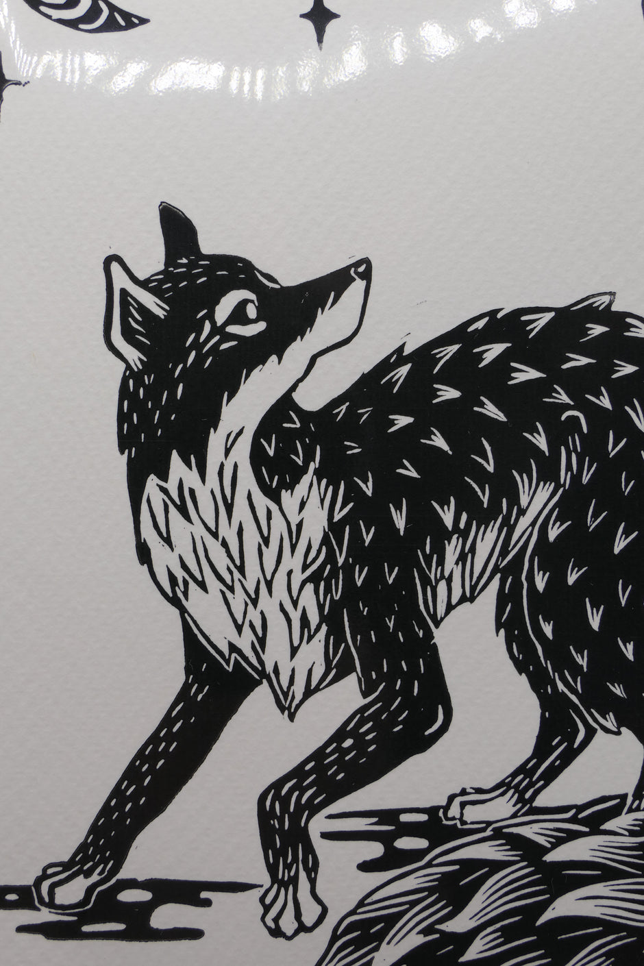 Fox | Linocut print