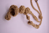 Music theme crocheted necklace