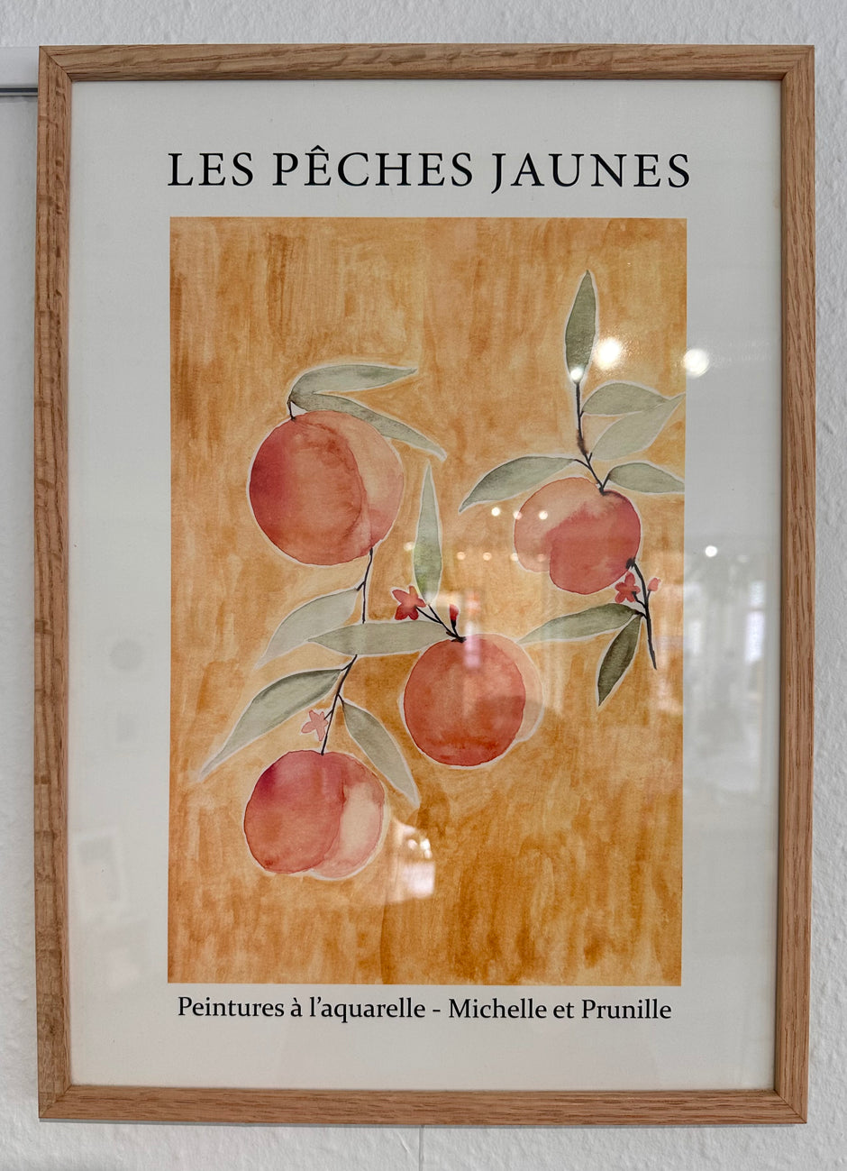 Les pêches jaunes