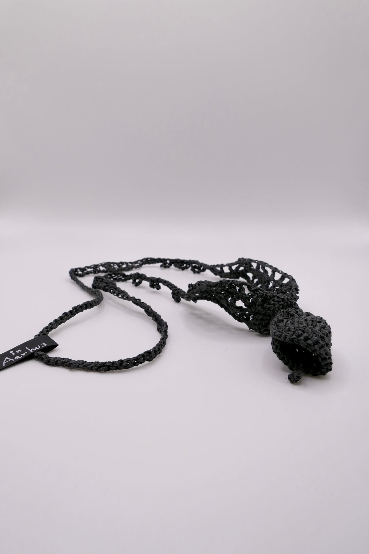 Music theme crocheted necklace