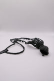 Music theme crocheted necklace