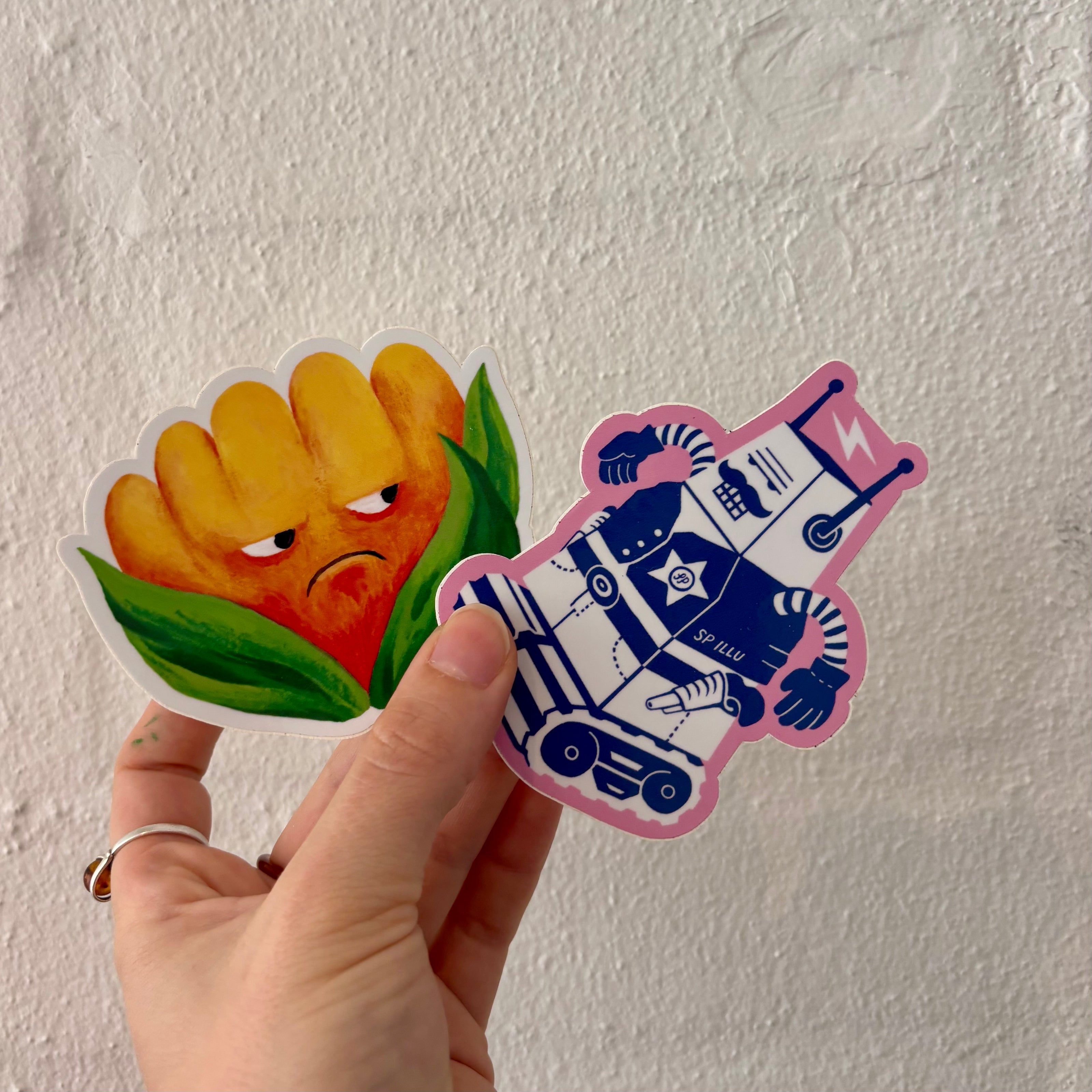 Die cut sticker - Grumpy flower