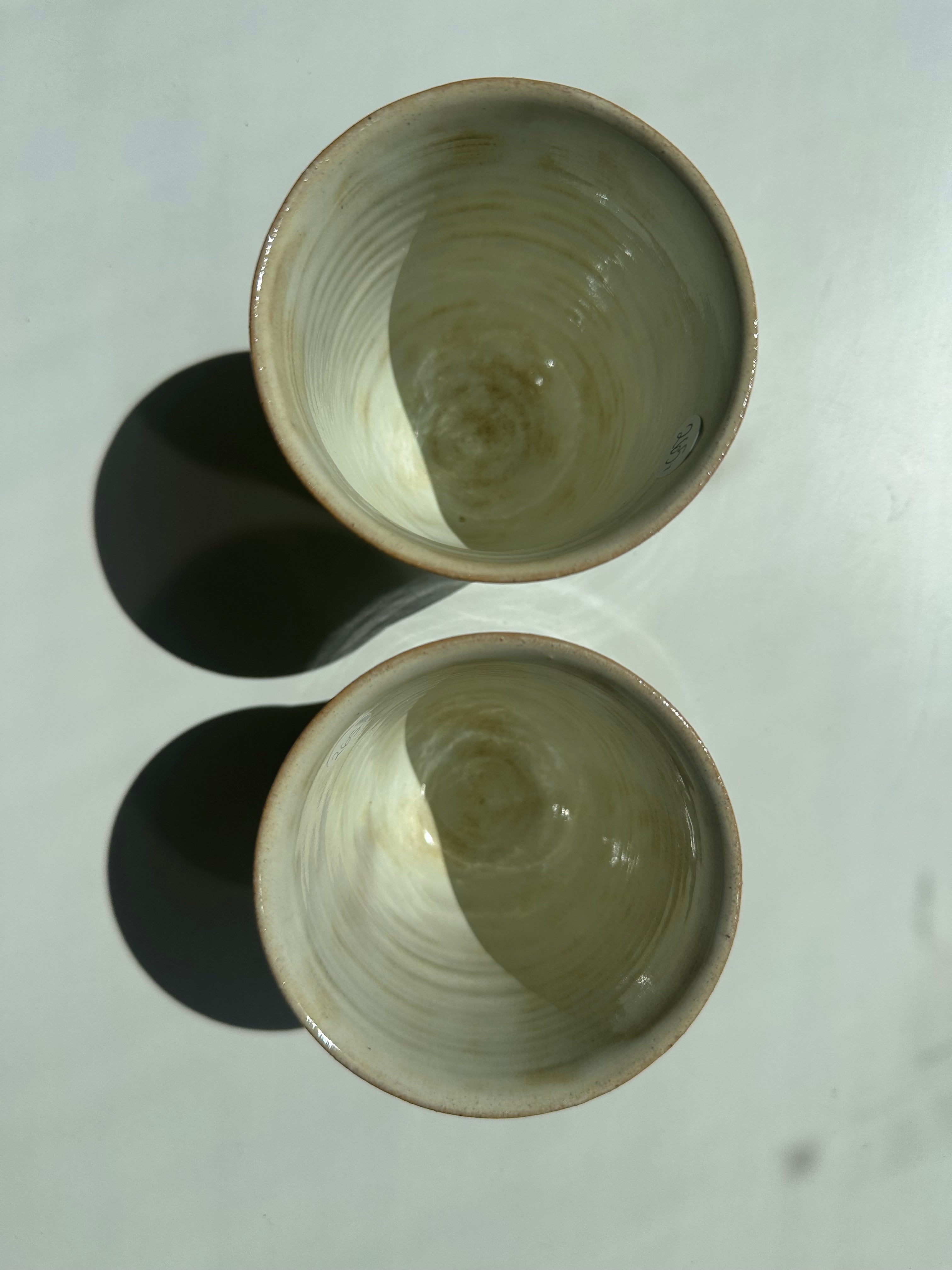 Light yellow cups
