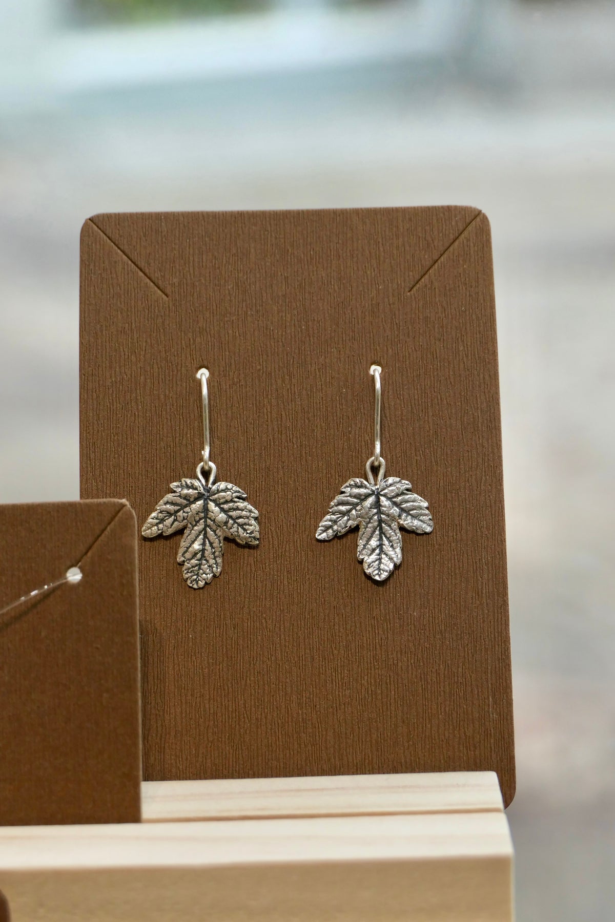 Maple eafs | Silver earrings