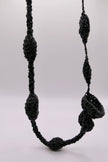 Music theme crocheted necklace