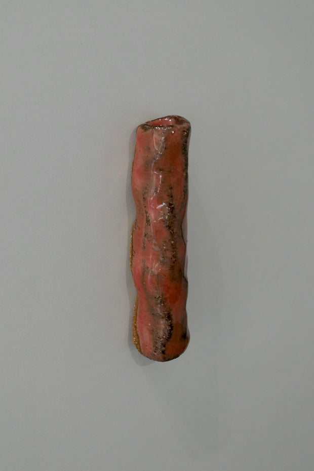Red wall vase