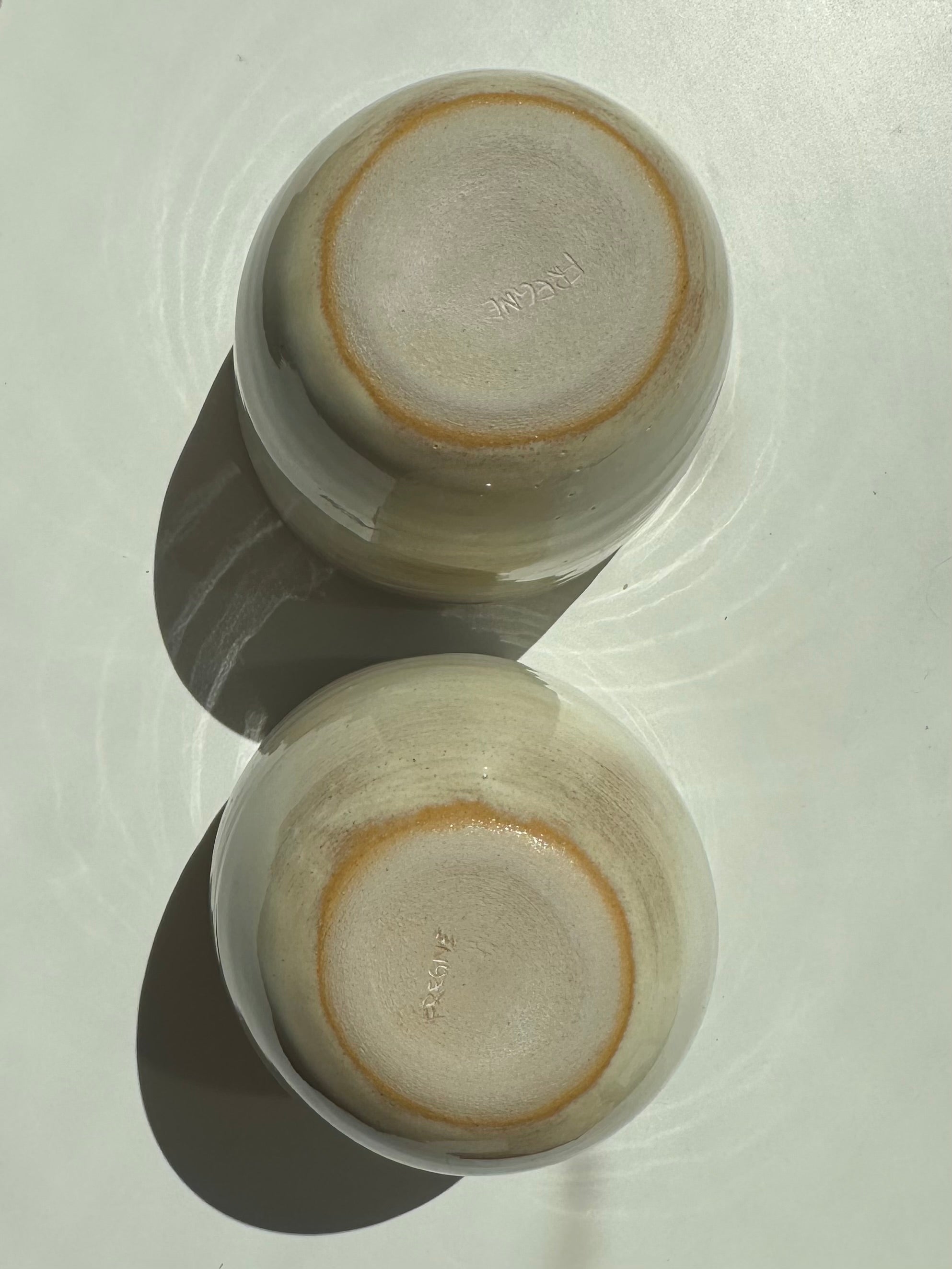 Light yellow cups