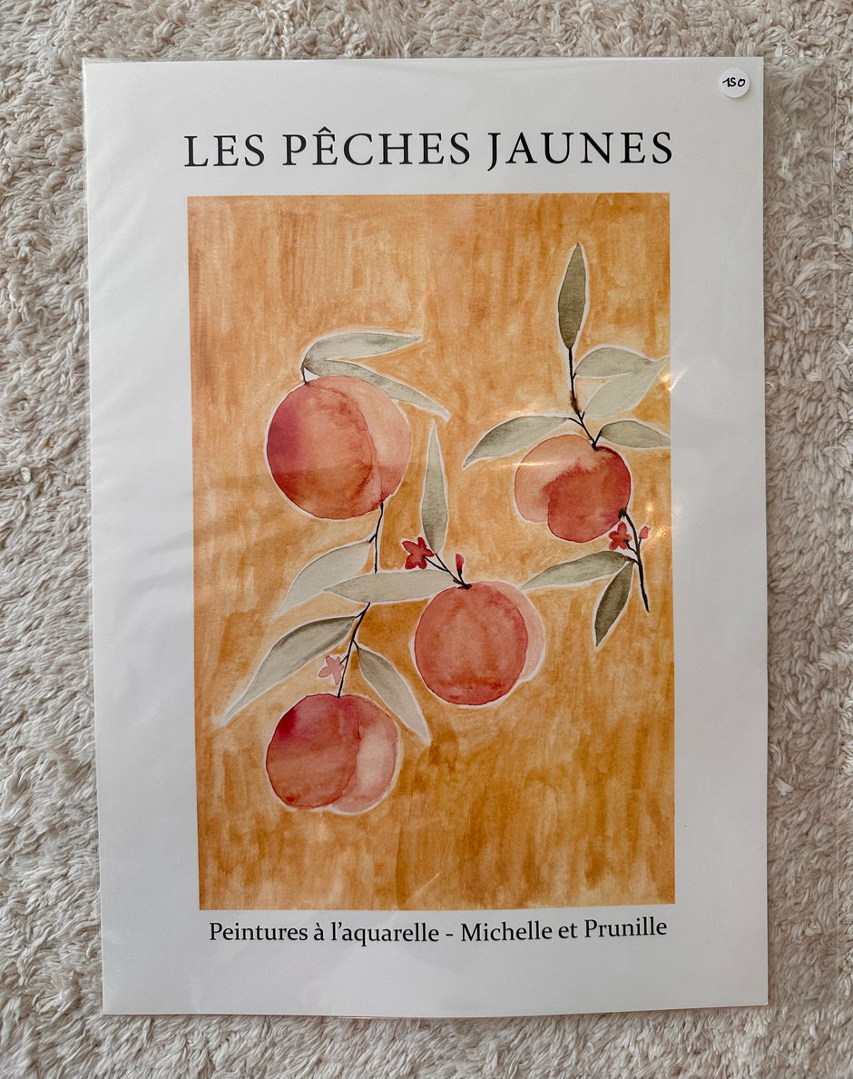 Les pêches jaunes