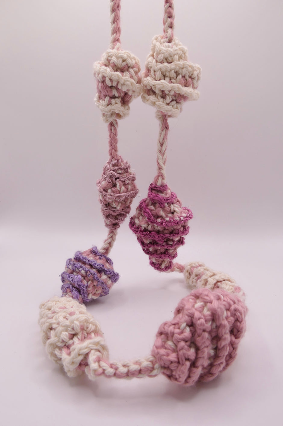 Big crocheted necklace