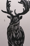 Deer | Linocut print