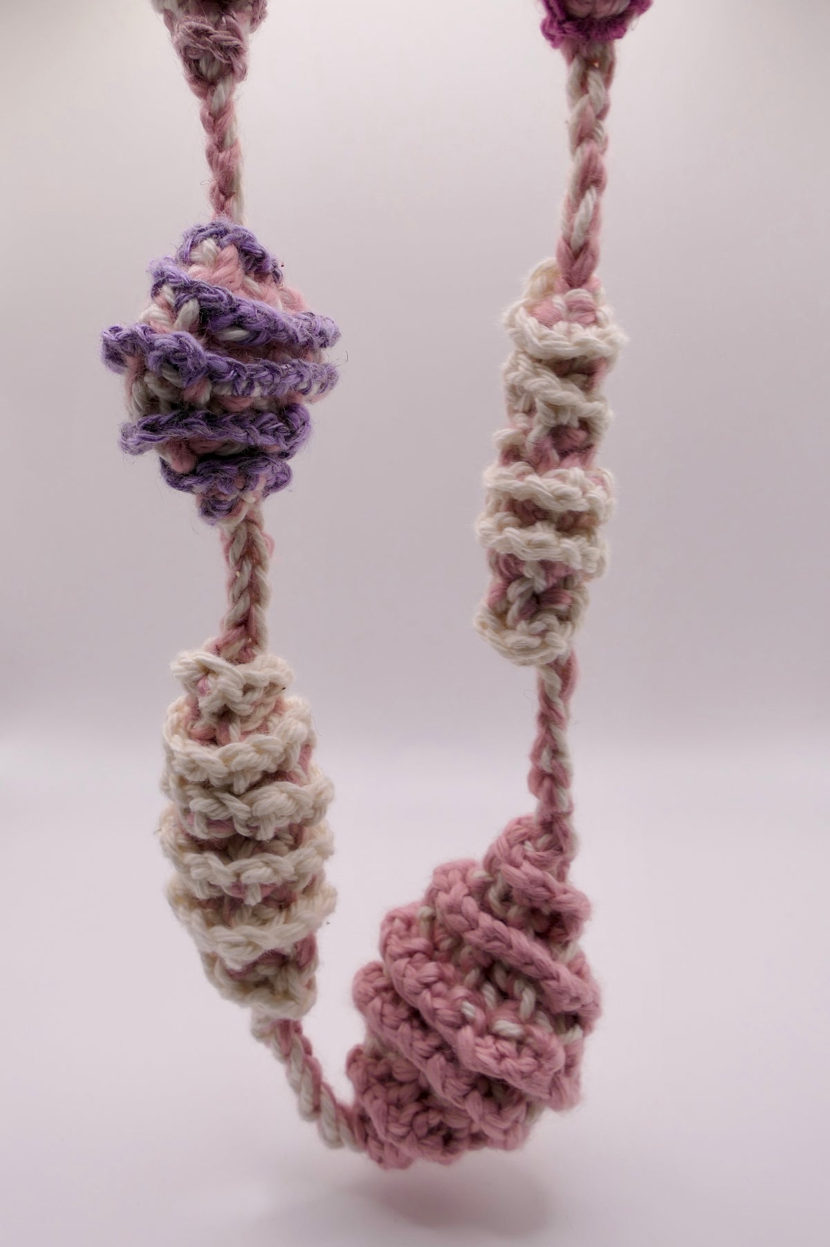 Big crocheted necklace