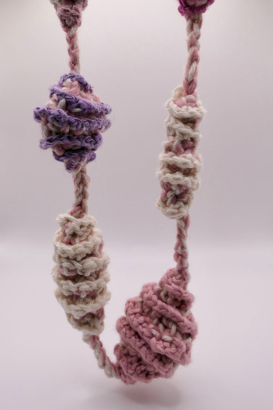 Big crocheted necklace