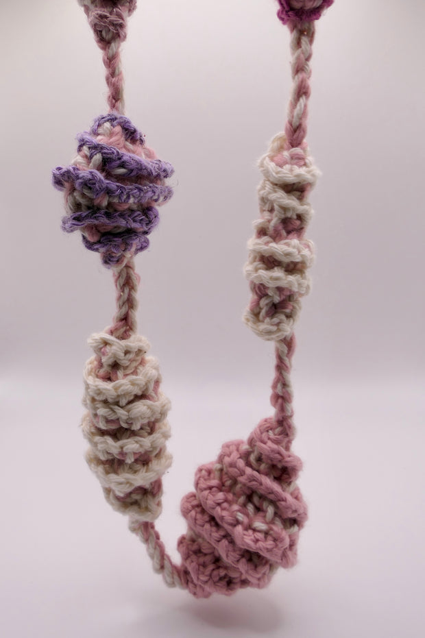 Big crocheted necklace