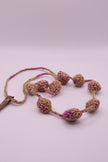 Bicolor crocheted necklace