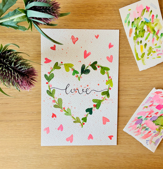 Love with hearts