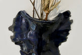 Dark blue wall vase