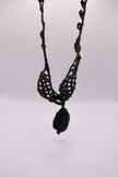 Music theme crocheted necklace