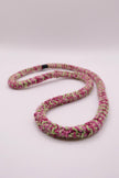 Round crocheted necklace