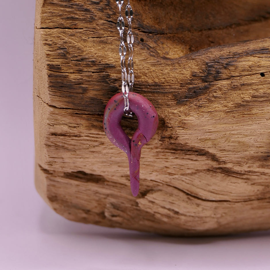 Polymer clay pendant | Necklace