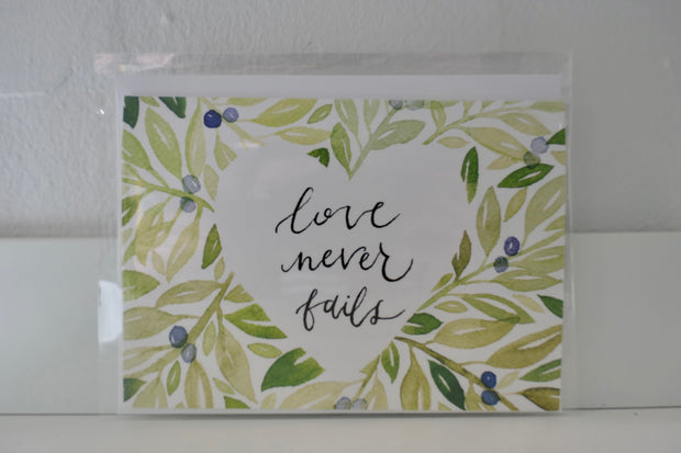 Love never fails