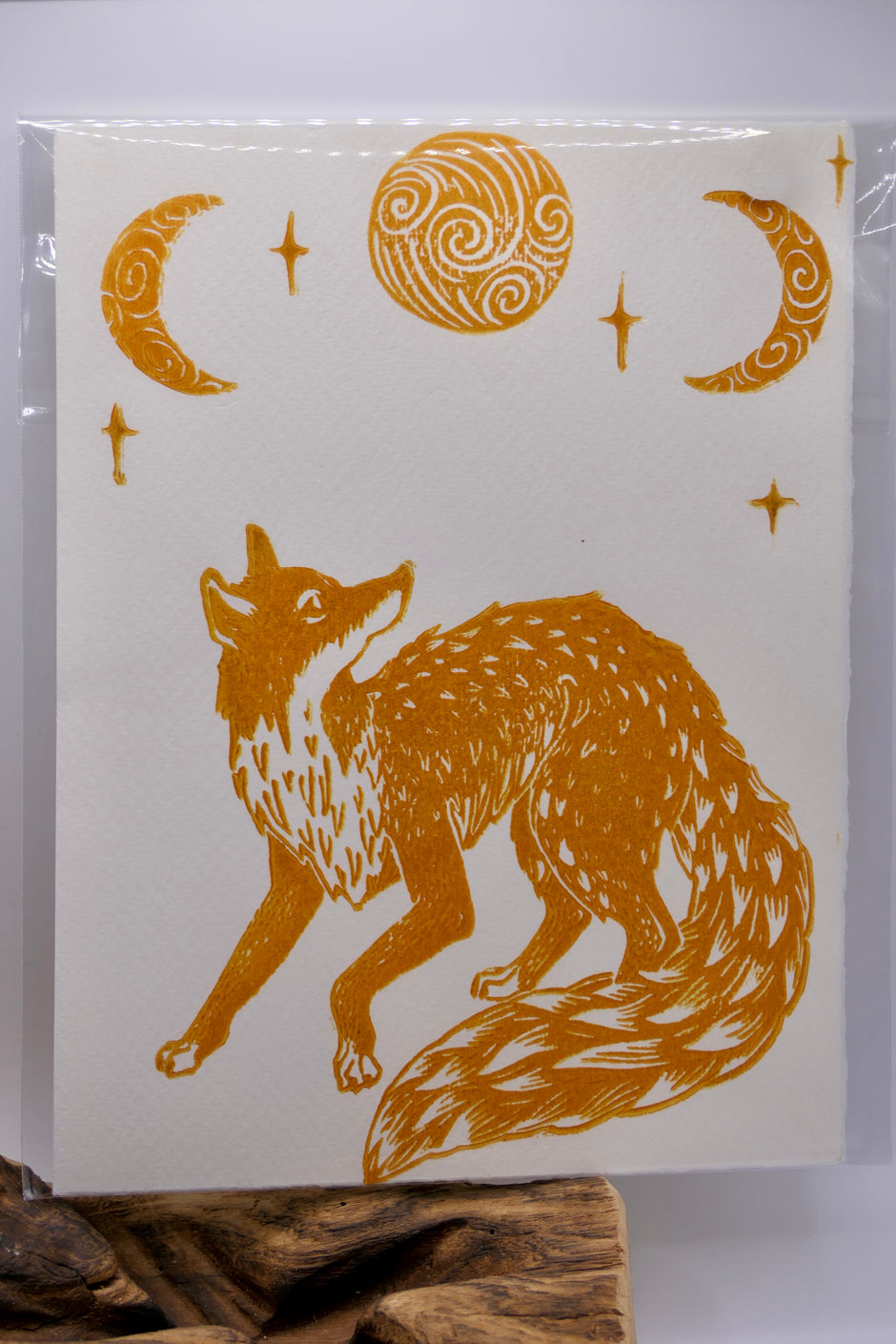 Fox | Linocut print