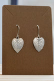 Viola Odotara leaf | Silver earrings