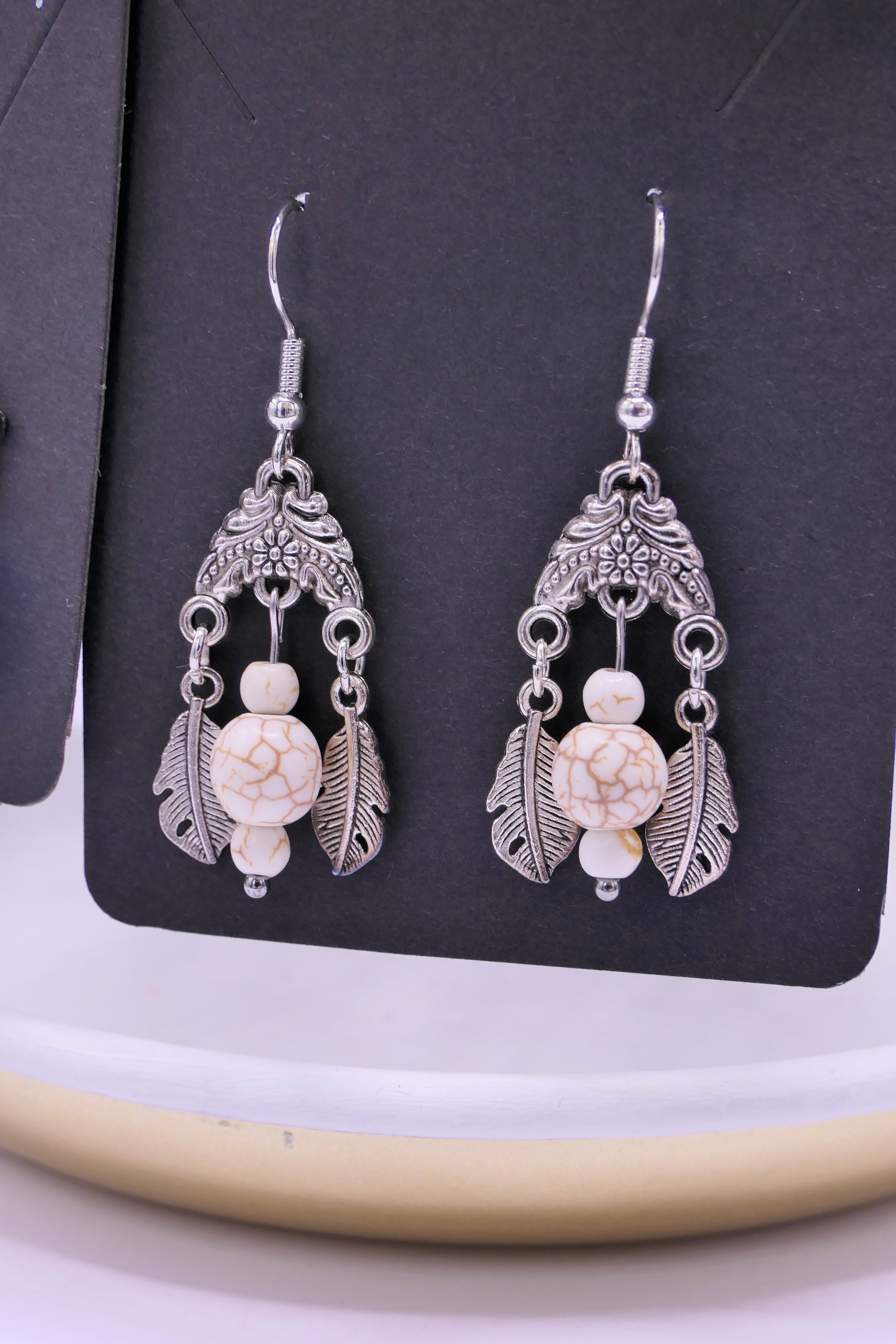 Howlite stones Earrings