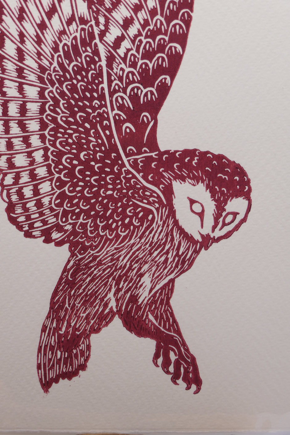 Owl | Linocut print