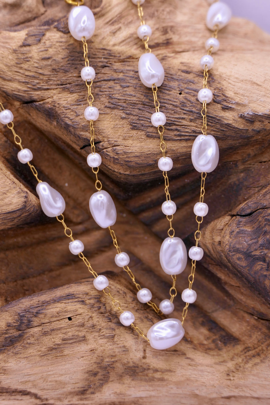 Pearl chain necklace