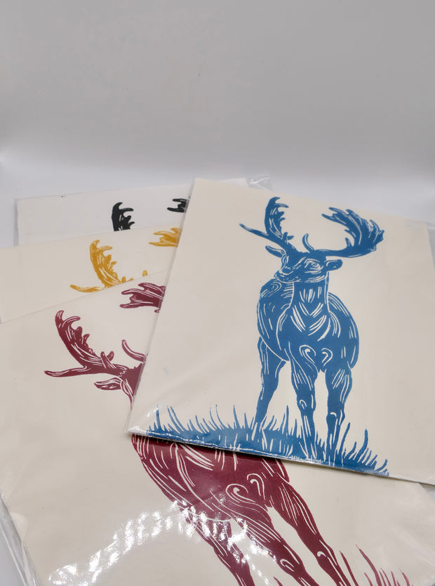 Deer | Linocut print