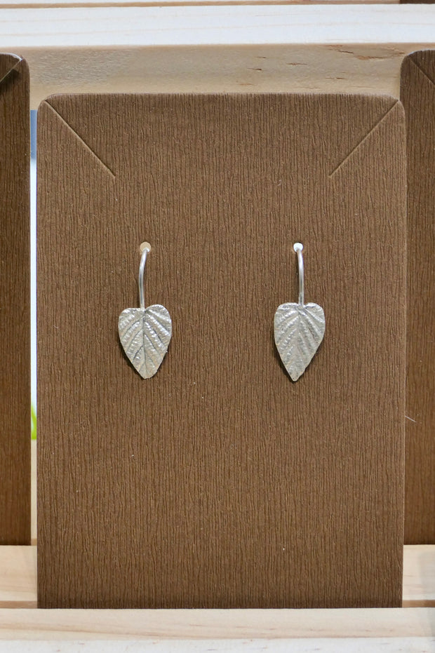 Hazel leaf | Silver earrings