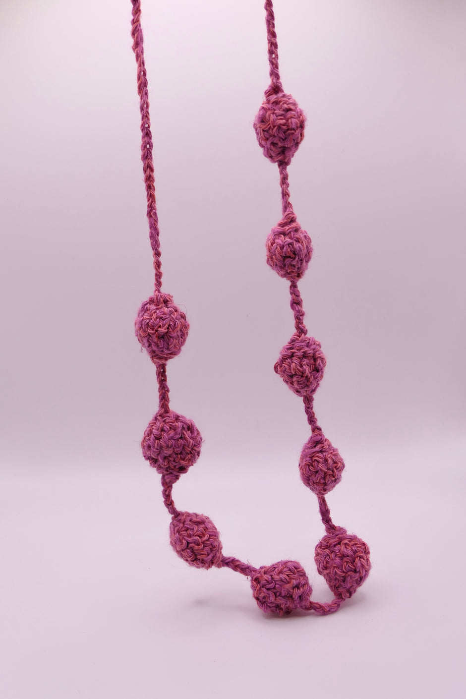 Bicolor crocheted necklace