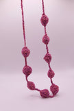 Bicolor crocheted necklace