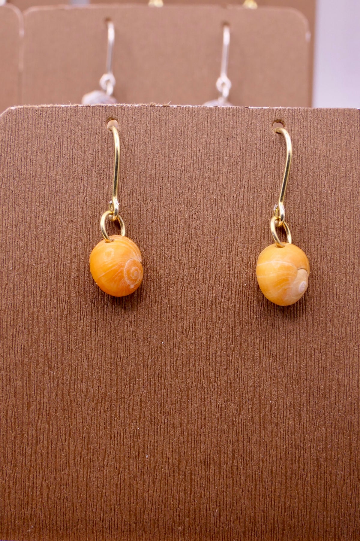 Yellow Beach snails | Earrings