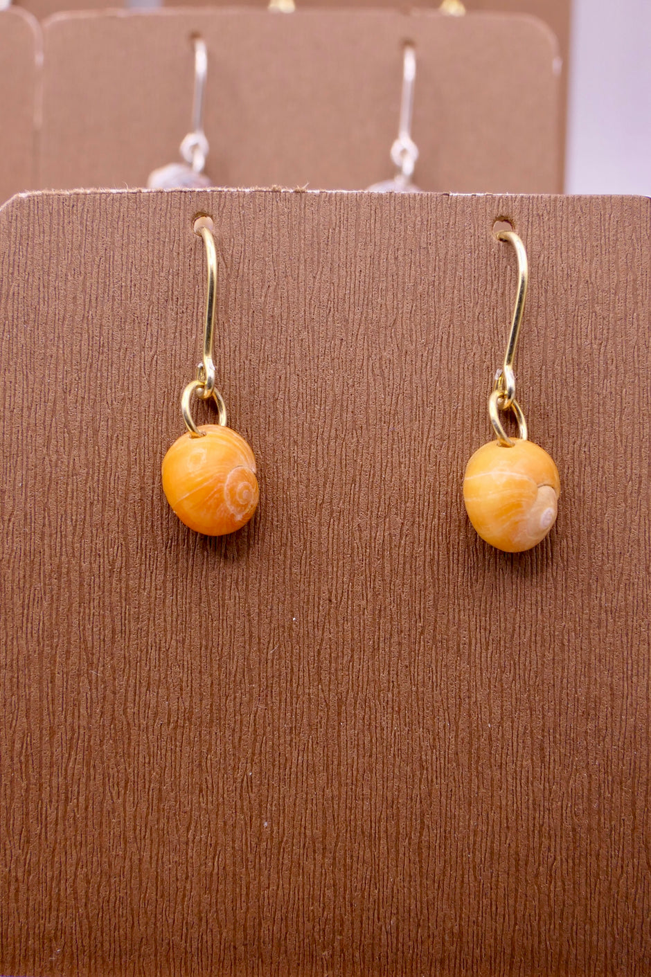 Yellow Beach snails | Earrings