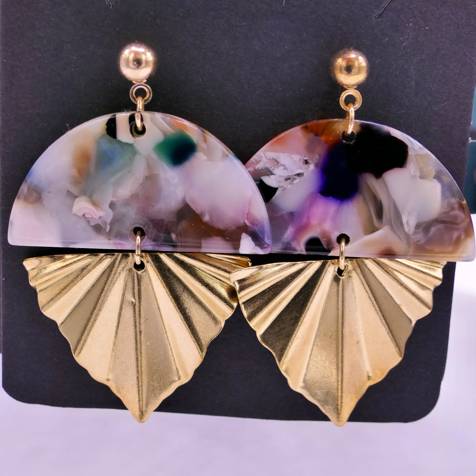 Leaf-shaped Earrings