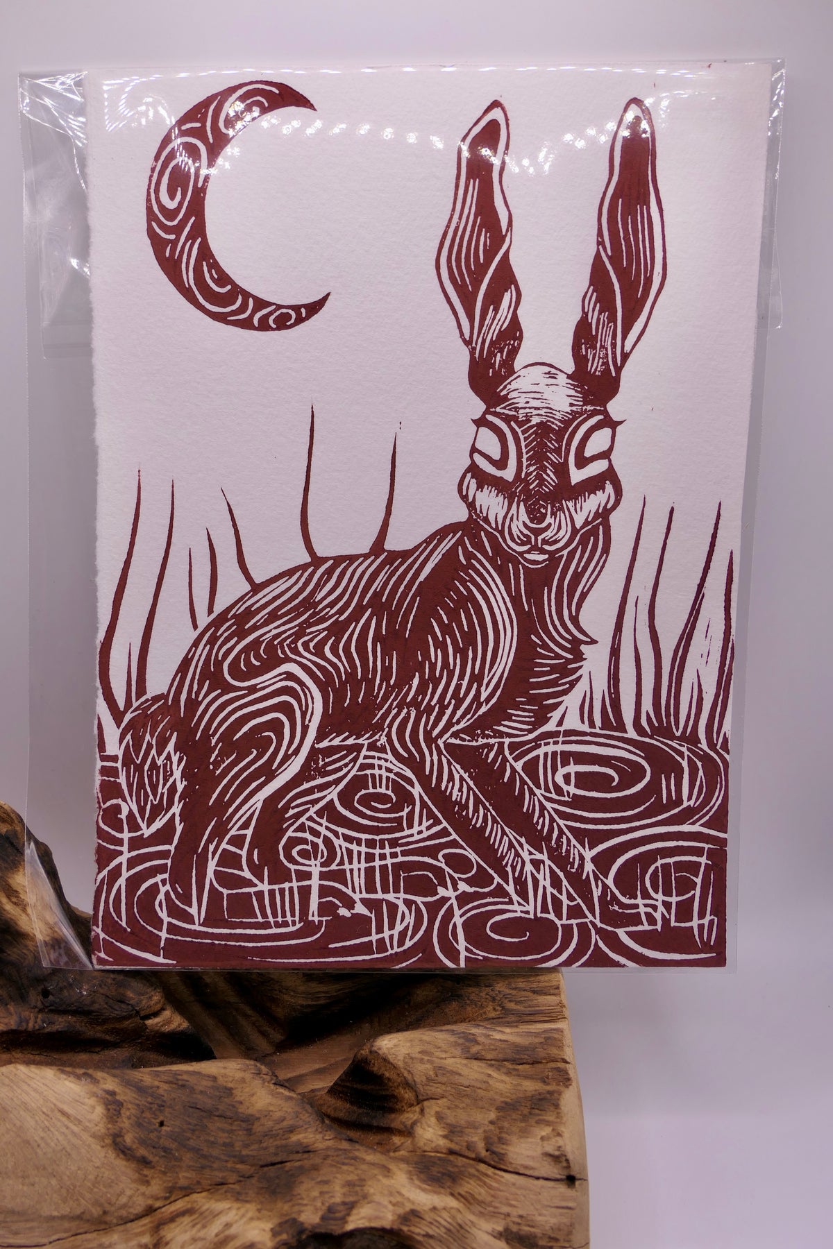 Hare | Linocut print
