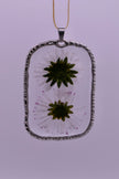 White daisies pendants