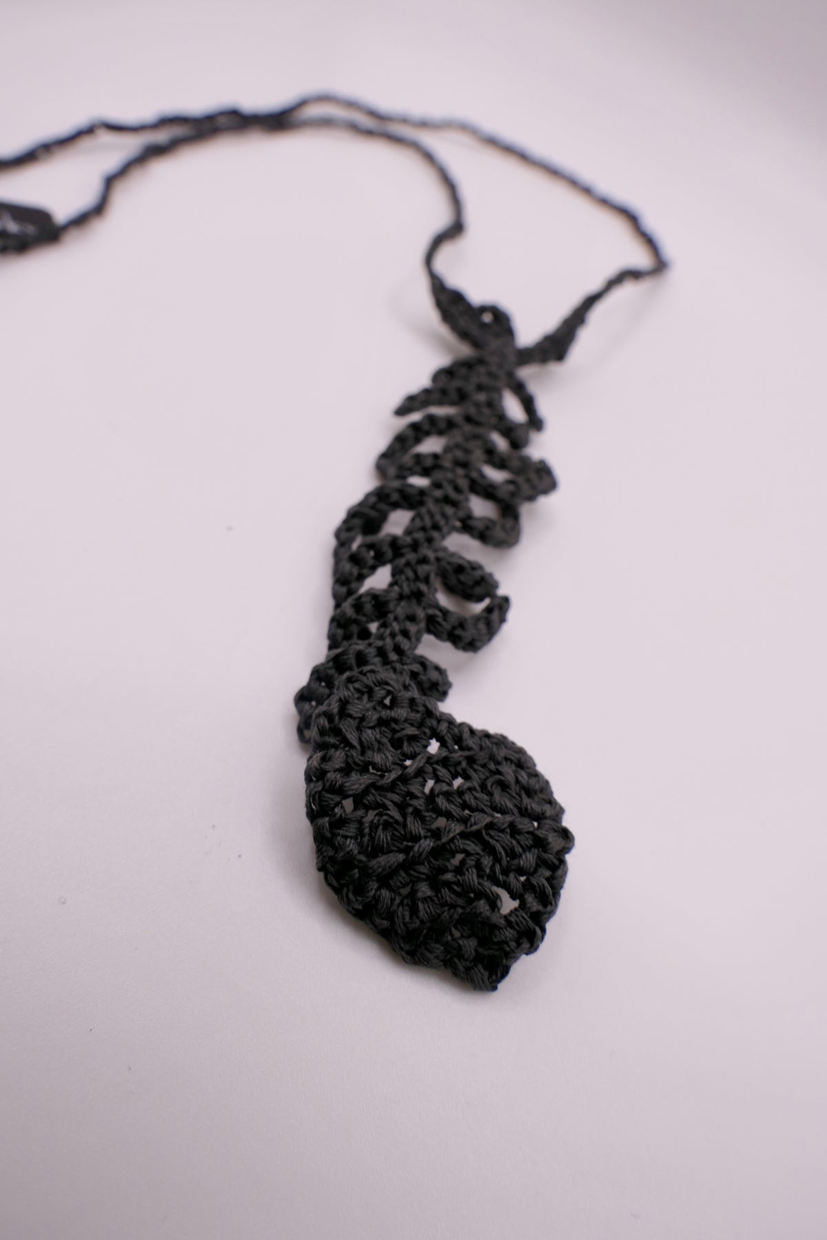 Fish crocheted necklace