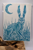 Hare | Linocut print