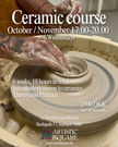 Ceramics course for beginners | October/November 17.00-20.00