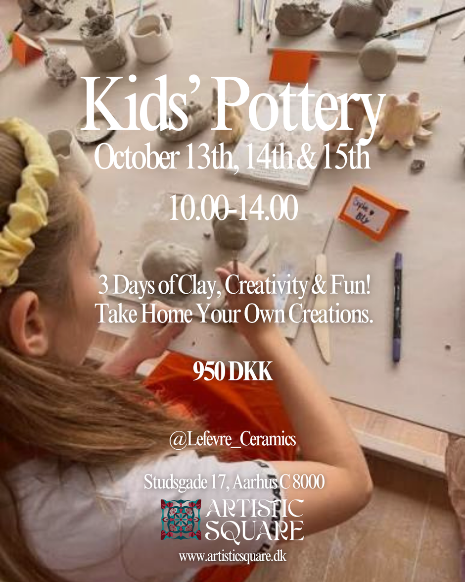 Kids’ Pottery Workshop | October 13th, 14th & 15th 10.00-14.00