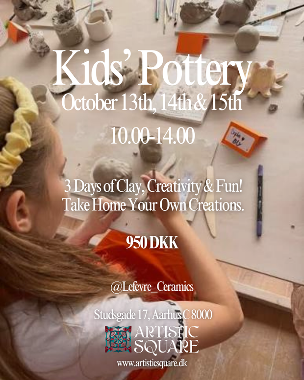 Kids’ Pottery Workshop | October 13th, 14th & 15th 10.00-14.00