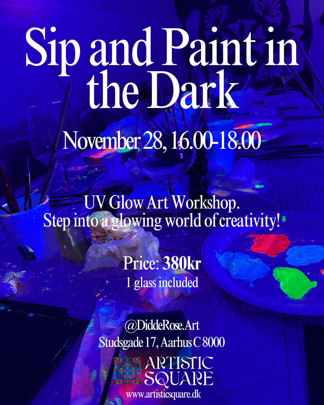 Sip and Paint in the Dark | November 28, 16.00-18.00